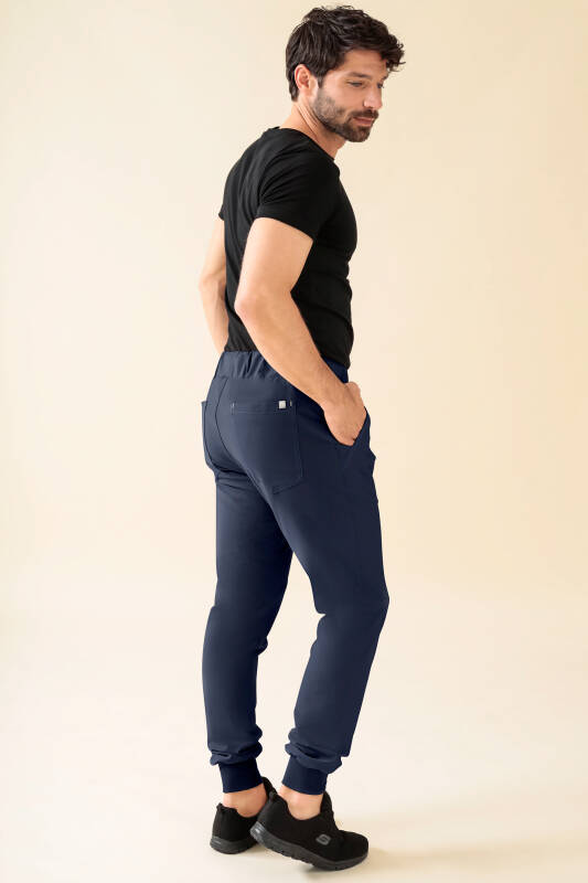 KAERE Hose Herren - Saumbündchen Kurzgr. ohne Beintaschen navy