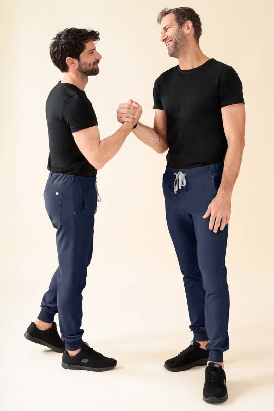 KAERE Hose Herren - Saumbündchen Kurzgr. ohne Beintaschen navy
