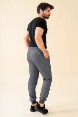 KAERE Hose Herren - Saumbündchen Kurzgr. ohne Beintaschen grau melange