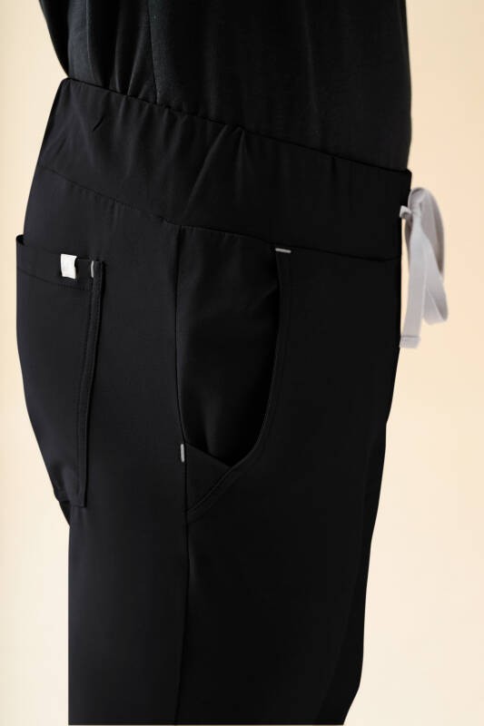 KAERE Hose Herren - Saumbündchen Kurzgr. ohne Beintaschen schwarz