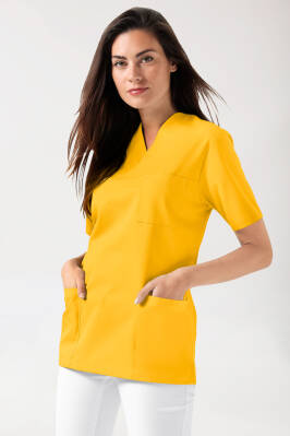 Schlupfkasack Unisex - V-Ausschnitt sonnengelb