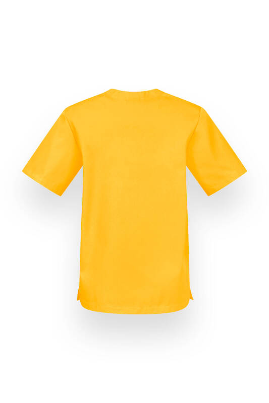 Tunique mixte - Décolleté V jaune soleil
