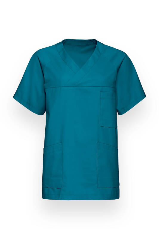 La tunique médicale mixte-Col V pétrole