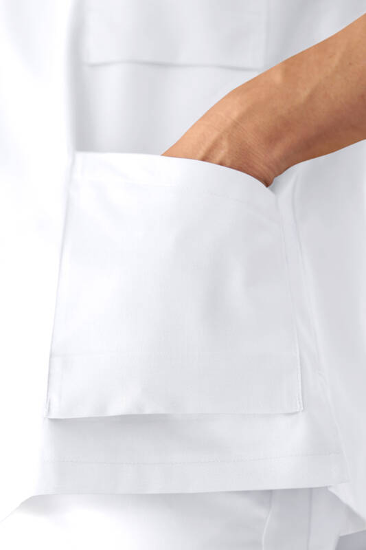La tunique médicale mixte-Col V blanc