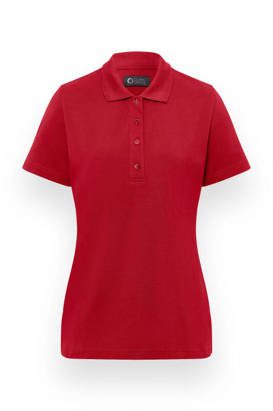 CORE shirt dames doubleface piqué - polokraag rood