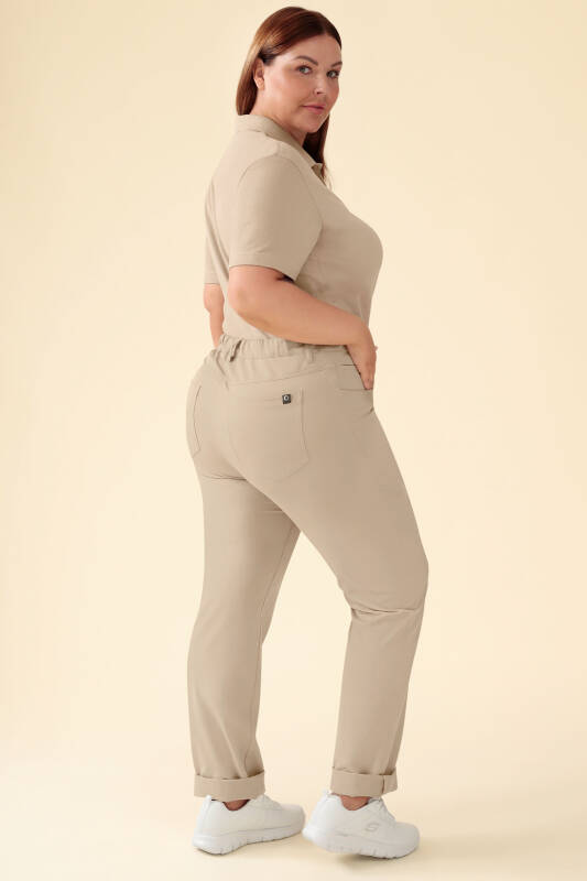 KAERE Damesbroek - 5-pocket zand