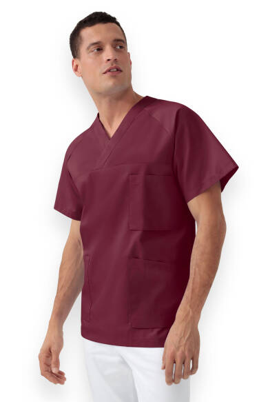 Tuniek-tuniek heren - V-hals bordeaux