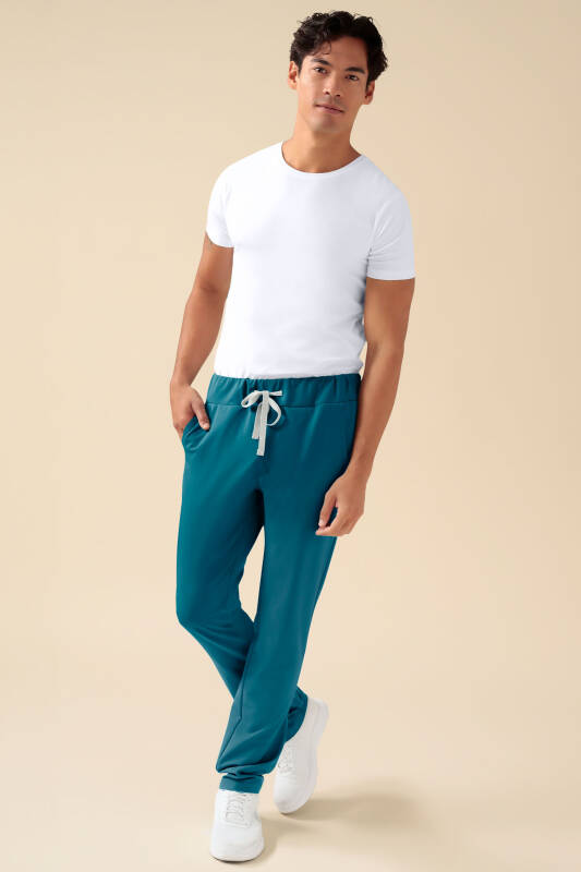 KAERE Pantalon Homme - sans poche cargo pétrole