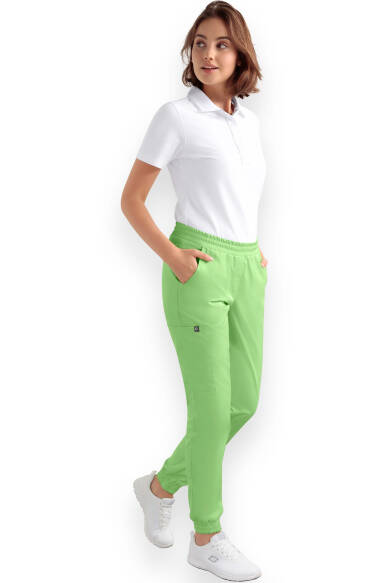 CORE Pantalon Cargo Femme – Style Jogpant vert pomme