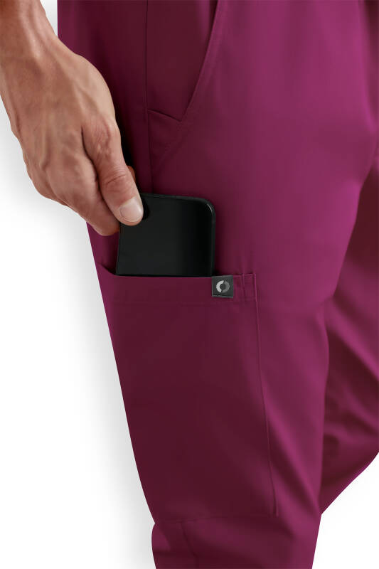 CORE Cargohose Herren - Jogpants Style berry