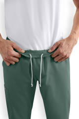 CORE Cargohose Herren - Jogpants Style dunkelgrün