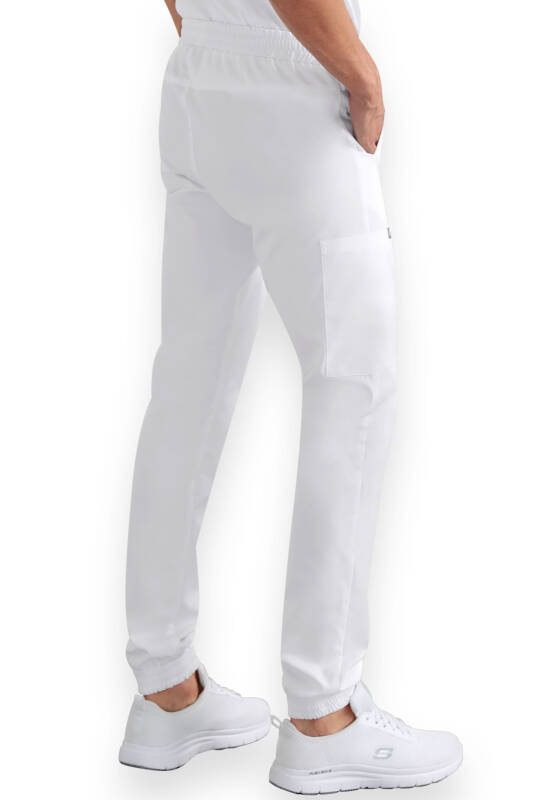 CORE Cargohose Herren - Jogpants Style weiß