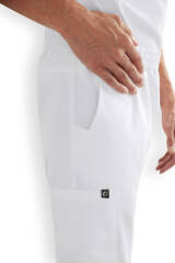 CORE Cargohose Herren - Jogpants Style weiß