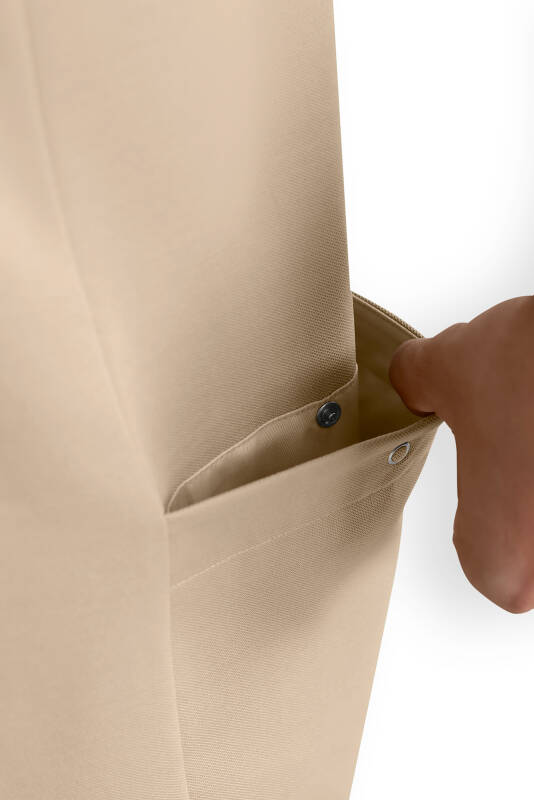 Polo Schlupfkasack Herren - Double Face Piqué sand
