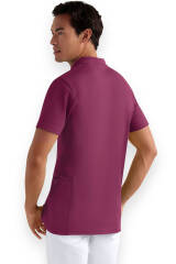 Polo Schlupfkasack Herren - Double Face Piqué berry