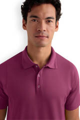 Polo Schlupfkasack Herren - Double Face Piqué berry