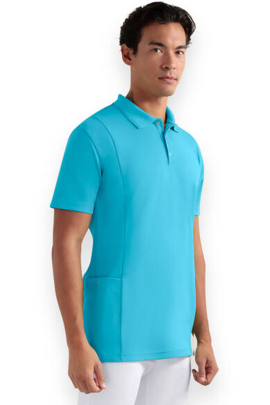 Polo Tunique Homme - Doubleface Piqué turquoise