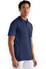 Polo Schlupfkasack Herren - Double Face Piqué navy