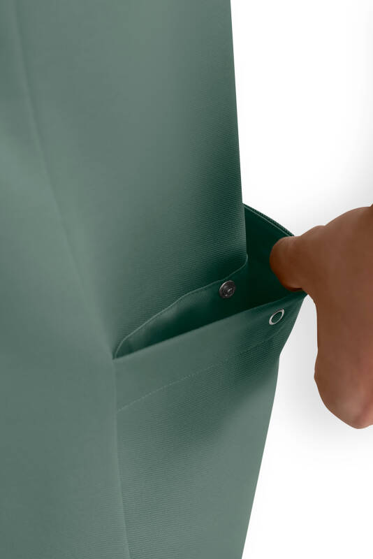 Polo Schlupfkasack Herren - Double Face Piqué dunkelgrün