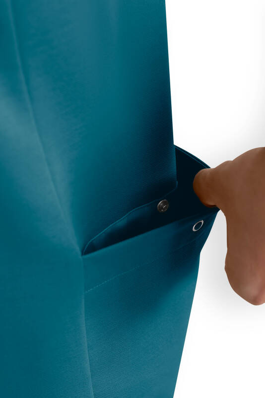 Polo Schlupfkasack Herren - Double Face Piqué petrol