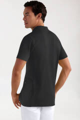COMFY FLEX Tunique Stretch Homme - Col polo noir