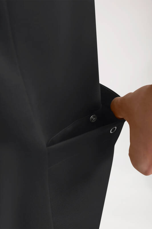 COMFY FLEX Tunique Stretch Homme - Col polo noir