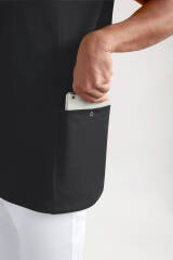 COMFY FLEX Tunique Stretch Homme - Col polo noir