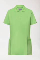 COMFY FLEX Tunique Stretch Femme - Col polo vert pomme
