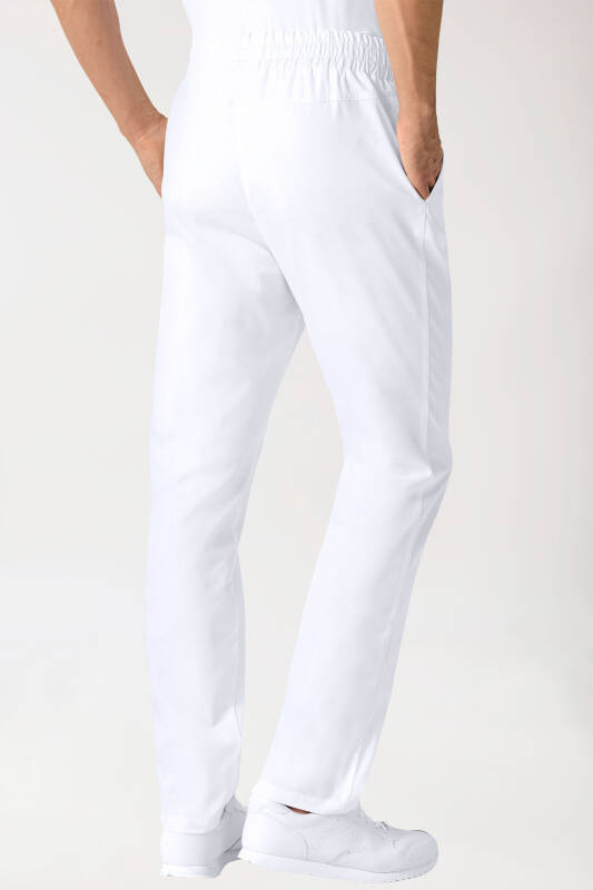 Hose Unisex - hoher Bund - Rundumgummi - weiß