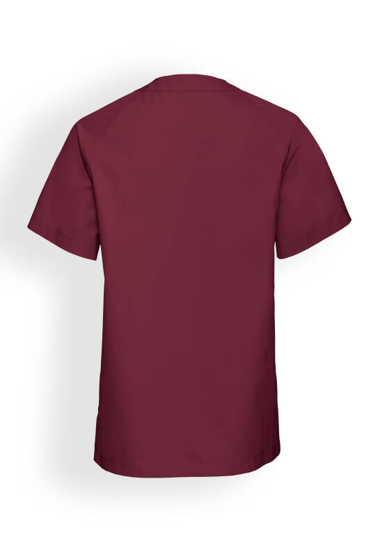 LA tunique médicale homme - Décolleté V bordeaux