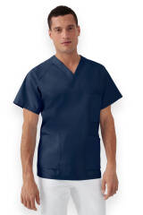 LA tunique médicale homme - Décolleté V navy