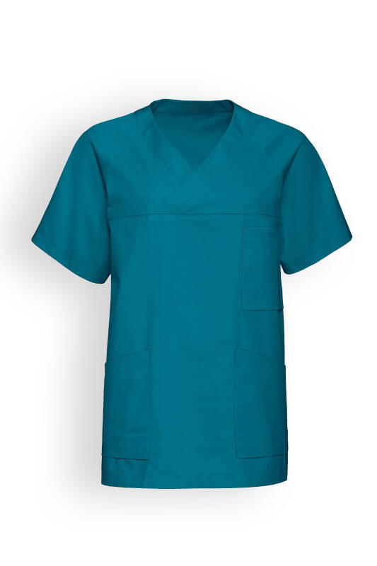 LA tunique médicale homme - Décolleté V pétrole