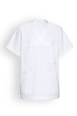 LA tunique médicale homme - Décolleté V blanc