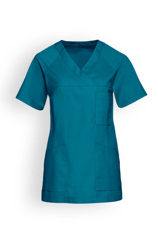 LA tunique médicale femme - Décolleté V pétrole
