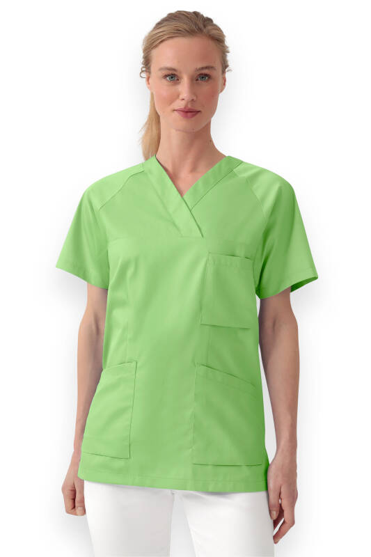 LA tunique médicale femme - Décolleté V vert pomme