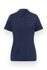 Shirt Damen Stretch - Polokragen navy