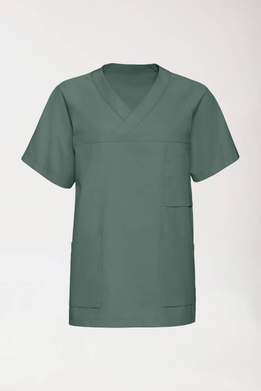 LA tunique médicale homme - Décolleté V vert foncé