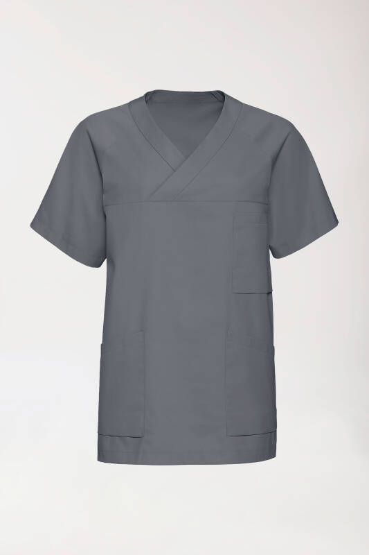Herentuniek - V-hals steengrijs