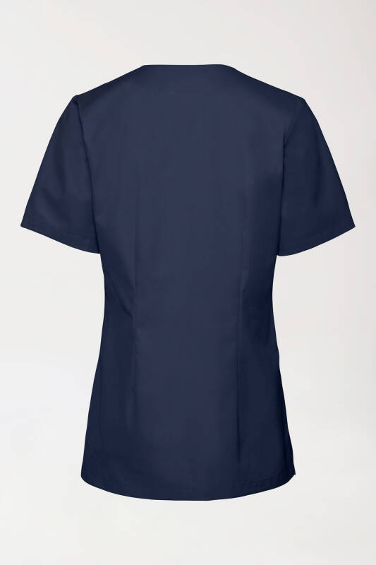 Stretch Damen Schlupfkasack - V-Ausschnitt navy