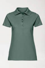 Stretch shirt dames - polokraag donkergroen