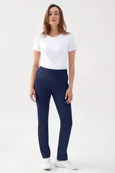 Pantalon Stretch mixte - Ceinture élastiquée navy