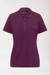 COMFY FLEX Stretch Shirt Damen - Polokragen pflaume
