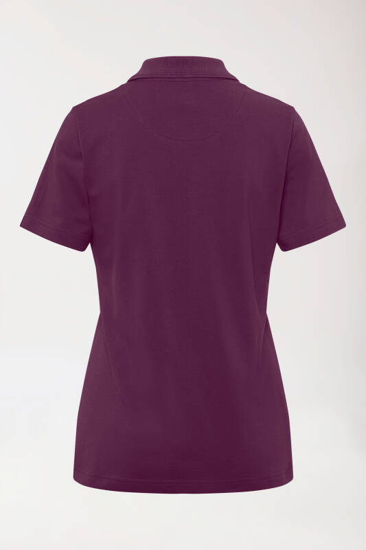 COMFY FLEX Stretch Shirt Damen - Polokragen pflaume