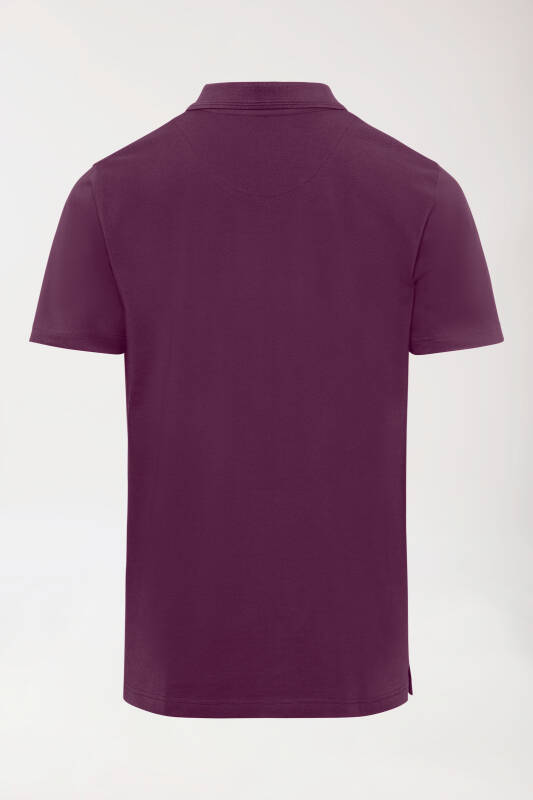COMFY FLEX Stretch Shirt Herren - Polokragen pflaume