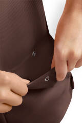 COMFY FLEX Stretch Schlupfkasack Herren - Polokragen coffee