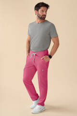 KAERE Hose Herren - gerader Saum Kurzgr. mit Beintaschen rosenholz