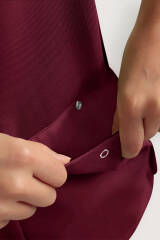 COMFY FLEX Stretch Schlupfkasack Damen - Herzausschnitt bordeaux