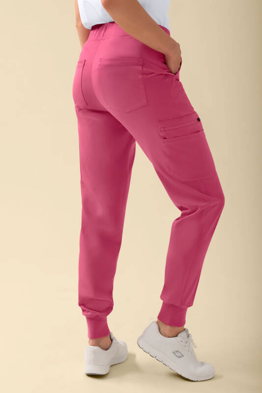 KAERE broek dames - zoom met elastische boord en beenzak oud rose