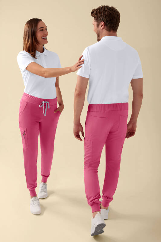 KAERE broek dames - zoom met elastische boord en beenzak oud rose