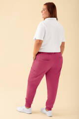 KAERE broek dames - zoom met elastische boord en beenzak oud rose